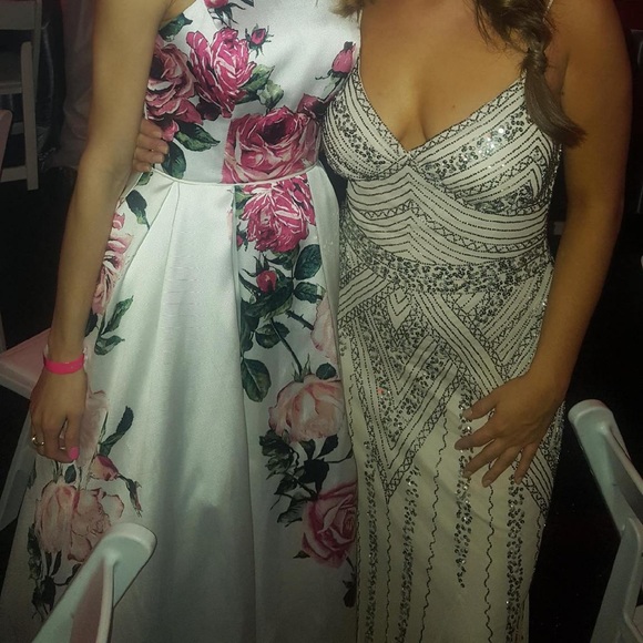 Beaded formal dress worn once - Picture 2 of 2